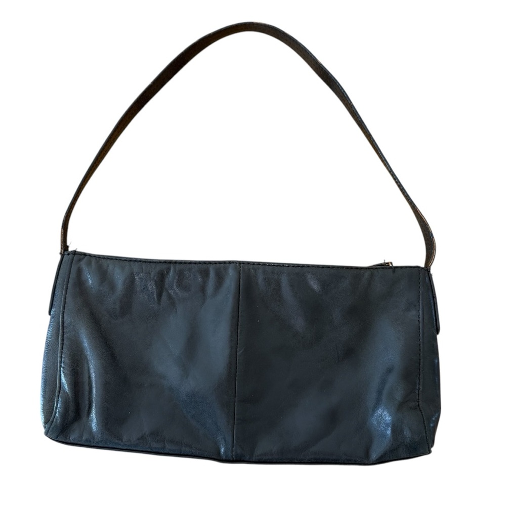 100% Leather East West Bag by Kenneth Cole Reaction Soft Supple 2 Outer Pockets